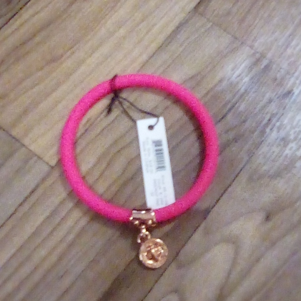 Marc Jacobs Nwts Knockout Pink Rubber Bracelet